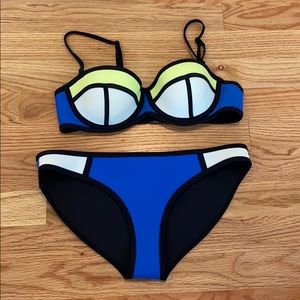 Triangl bikini Poppy- Blue Crush Size S